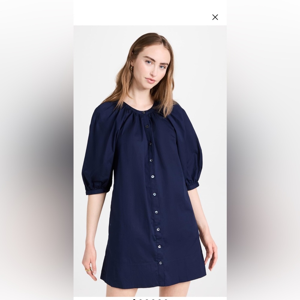 STAUD Navy Mini Dress